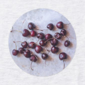 Frische rote Kirschen Fotografie Etiketten (Design 1)