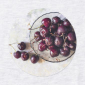 Frische rote Kirschen Fotografie Etiketten (Design 2)