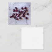 Frische rote Kirschen Fotografie Mitteilungskarte (Vorne/Hinten)