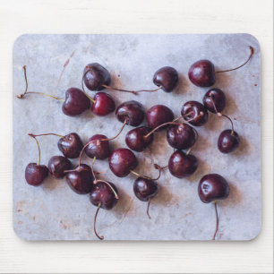Frische rote Kirschen Fotografie Mousepad