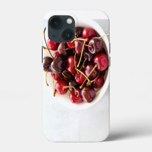Frische rote Kirschen in einer Schüssel Fotografie Case-Mate iPhone Hülle