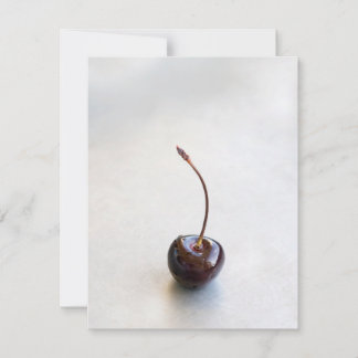 Frische rote Kirschfotografie Feiertagskarte