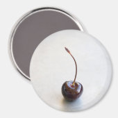 Frische rote Kirschfotografie Magnet (Vorderseite/Rückseite)