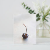 Frische rote Kirschfotografie Postkarte (Stehend Vorderseite)