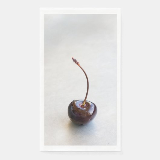Frische rote Kirschfotografie Serviette (Vorderseite)