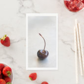 Frische rote Kirschfotografie Serviette (Beispiel)