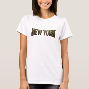 Frische rote NEW YORK künstlerische Motiv T-Shirt