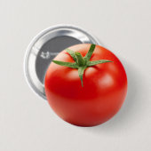 Frische rote Tomate abgeschieden auf weißem Button (Vorne & Hinten)