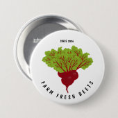 Frische Rüben-Kollektion Button (Vorne & Hinten)