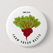 Frische Rüben-Kollektion Button (Vorderseite)