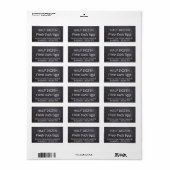 FRISCHE RÜCKHALTUNG EIER IN Weiß auf dem Etikett d Adressaufkleber (Vorne)