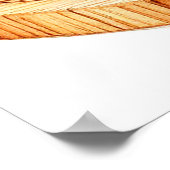 Frische, saftige Orangen mit Scheiben Poster (Ecke)