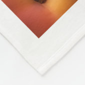 Frische saftige Pfirsiche Obst Wurfdecke Fleecedecke (Ecke)