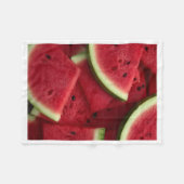 Frische, saftige Wassermelonen-Decke Fleecedecke (Vorderseite (Horizontal))
