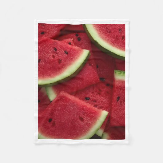 Frische, saftige Wassermelonen-Decke Fleecedecke (Vorderseite)
