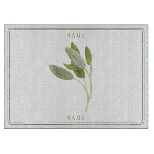 FRISCHE SAGE 15x11 Cutting Board Schneidebrett (Vorderseite)