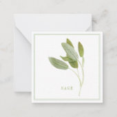 FRISCHE SAGE 2,5" Square Flat Card Mitteilungskarte (Vorderseite)