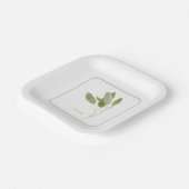 FRISCHE SAGE 7" Square Paper Teller (Gewinkelt)