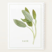 FRISCHE SAGE 8.5x11 Planer / Kalender (Rückseite)
