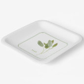 FRISCHE SAGE 9" Square Paper Teller (Gewinkelt)