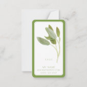 FRISCHE SAGE Business Lesezeichens - 3,5x2 Karte I (Vorderseite)