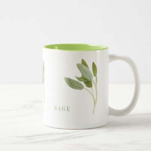 FRISCHE SAGE Limone Zwei-Tonen-Tasse Zweifarbige Tasse (Rechts)