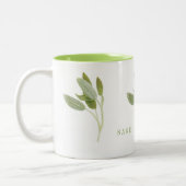 FRISCHE SAGE Limone Zwei-Tonen-Tasse Zweifarbige Tasse (Links)