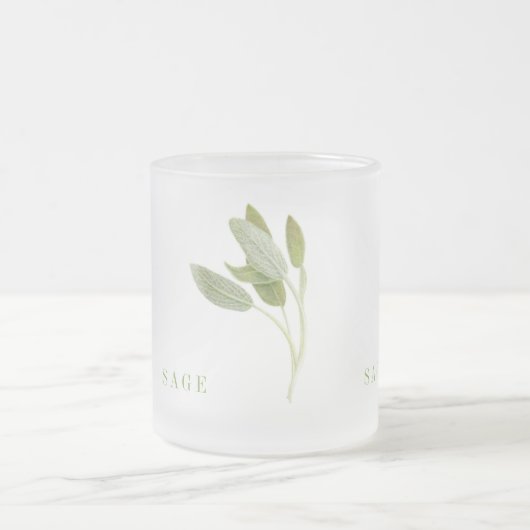 FRISCHE SAGE Mattierte Tasse (Mittel)