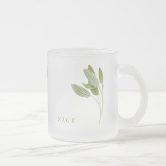 FRISCHE SAGE Mattierte Tasse (Rechts)