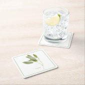 FRISCHE SAGE Square Paper Untersetzer (+text) (Vor Ort)