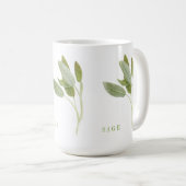 FRISCHE SAGE Tall White Tasse (VorderseiteRechts)