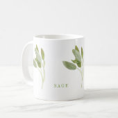 FRISCHE SAGE Weiße Tasse (Vorderseite Links)