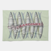 Frische Sardinen Geschirrtuch (Horizontal)