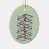 Frische Sardinen Keramik Ornament (Rechts)