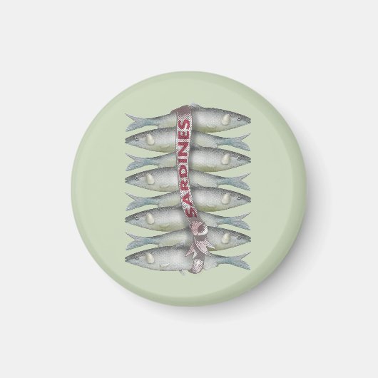 Frische Sardinen Magnet (Vorne)