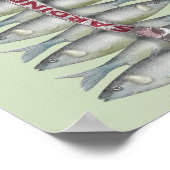 Frische Sardinen Poster (Ecke)