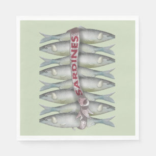 Frische Sardinen Serviette