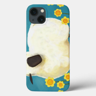 Frische Schafe und gelbe Blumen Case-Mate iPhone Hülle
