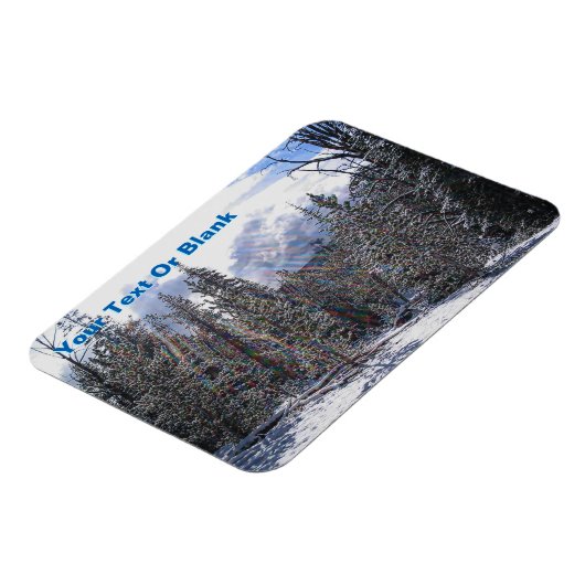 Frische Schnee auf schnellem Blitz Magnet (Linke Seite)