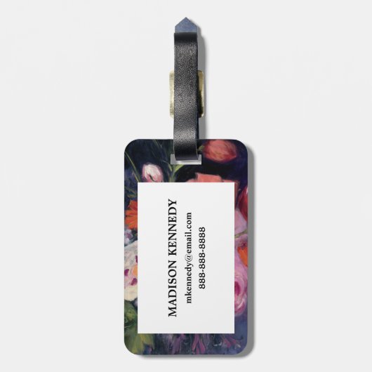 Frische Schnitt-Frühlings-Blume Gepäckanhänger (Rückseite vertikal)