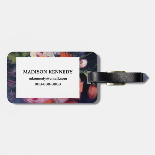 Frische Schnitt-Frühlings-Blume Gepäckanhänger (Rückseite horizontal)