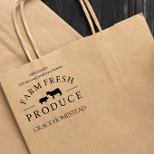 Frische Schweinefleischerzeuger Bauern Markt Name Gummistempel