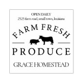 Frische Schweinefleischerzeuger Bauern Markt Name Gummistempel (Prägung)