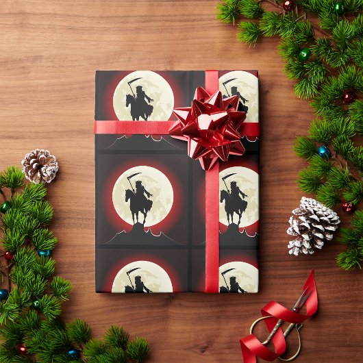 Frische Sensenmann Vollmond-Wrapping-Papier Geschenkpapier