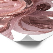 Frische Silber ABSTRACT ART Gestaltung Poster (Ecke)