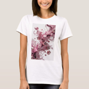 Frische Silber ABSTRACT ART individuell gestaltete T-Shirt