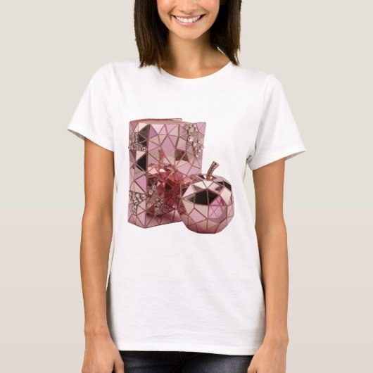 Frische Silber ABSTRACT ART Statement Design T-Shirt (Vorderseite)