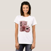 Frische Silber ABSTRACT ART Statement Design T-Shirt (Vorne ganz)