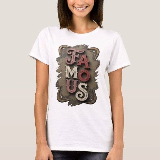 Frische silberberühmte Design T-Shirt (Vorderseite)