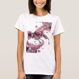 Frische silberne ABSTRACTE KUNST Abstrakte Gestalt T-Shirt